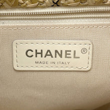 将图像加载到图库查看器中，CHANEL Matelasse 2-Way Tote Transparent/Black/BeigeAS0517 Plastics Leather Raffia
