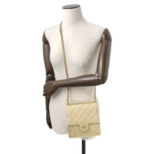 将图像加载到图库查看器中，CHANEL Matelasse Clear Pearl Shoulder Bag GoldAS0584 Goatskin Leather
