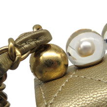 将图像加载到图库查看器中，CHANEL Matelasse Clear Pearl Shoulder Bag GoldAS0584 Goatskin Leather
