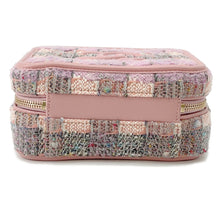 将图像加载到图库查看器中，CHANEL CCFiligree vanity bag Pink/MulticolorA93342 Tweed Leather Size Small

