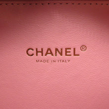 将图像加载到图库查看器中，CHANEL CCFiligree vanity bag Pink/MulticolorA93342 Tweed Leather Size Small
