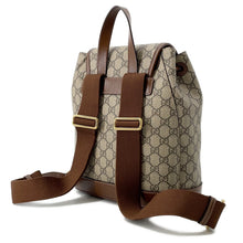 将图像加载到图库查看器中，GUCCI Interlocking G GG Supreme Backpack Beige/Brown674147 PVC Leather
