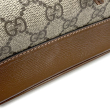 将图像加载到图库查看器中，GUCCI Interlocking G GG Supreme Backpack Beige/Brown674147 PVC Leather
