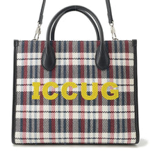 将图像加载到图库查看器中，GUCCI Embroidery Tote Bag Multicolor659983 Canvas Leather Size Small
