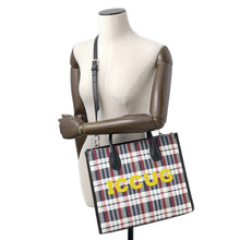 将图像加载到图库查看器中，GUCCI Embroidery Tote Bag Multicolor659983 Canvas Leather Size Small
