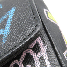 将图像加载到图库查看器中，BALENCIAGA Graffiti ChainShoulder Black/Blue526682 Leather

