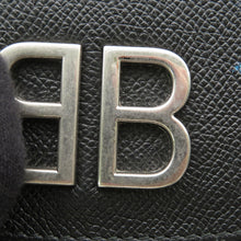 将图像加载到图库查看器中，BALENCIAGA Graffiti ChainShoulder Black/Blue526682 Leather
