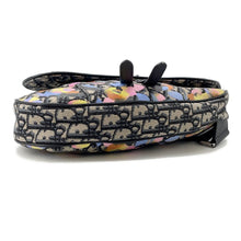 将图像加载到图库查看器中，Dior Oblique Saddlebag by Alex Foxton Navy/Multicolor Canvas Leather
