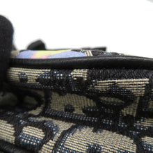 将图像加载到图库查看器中，Dior Oblique Saddlebag by Alex Foxton Navy/Multicolor Canvas Leather
