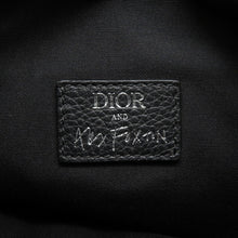 将图像加载到图库查看器中，Dior Oblique Saddlebag by Alex Foxton Navy/Multicolor Canvas Leather
