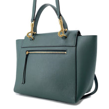 将图像加载到图库查看器中，CELINE Belt bag Dark Green189153 Leather Size micro
