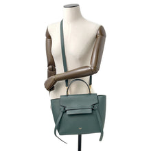将图像加载到图库查看器中，CELINE Belt bag Dark Green189153 Leather Size micro

