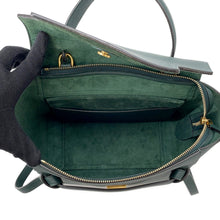 将图像加载到图库查看器中，CELINE Belt bag Dark Green189153 Leather Size micro
