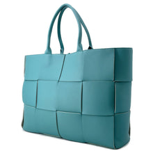 将图像加载到图库查看器中，Bottega Veneta alcotote Light Blue608608 Leather Size Large
