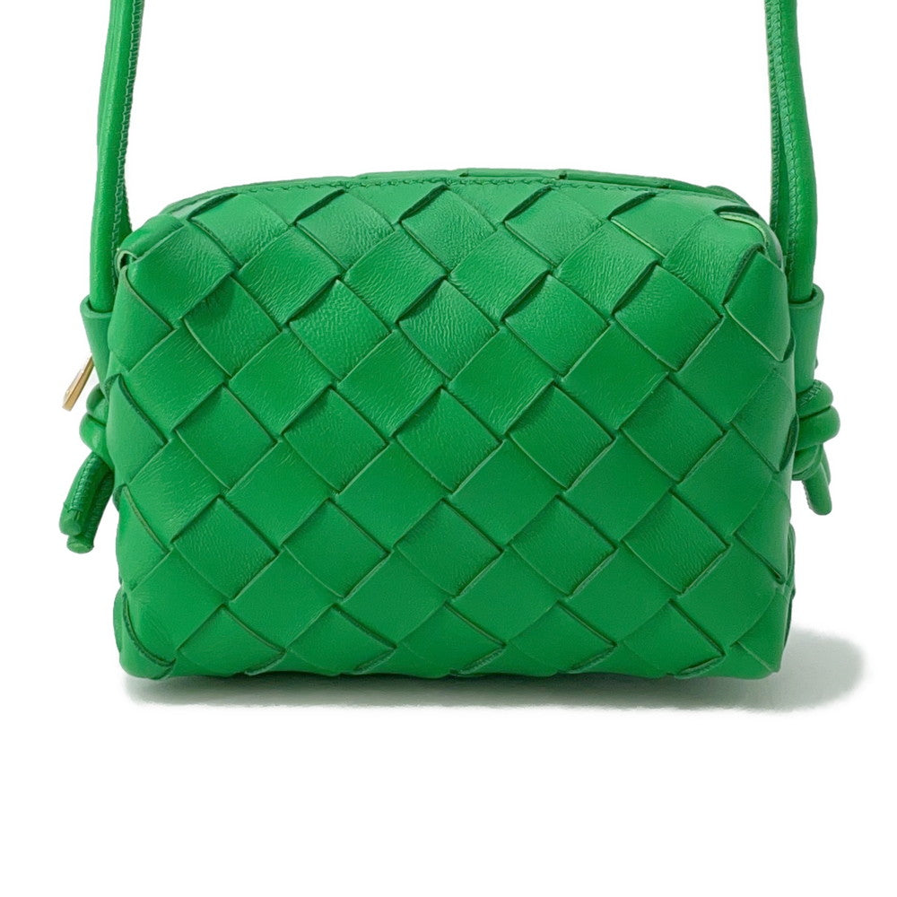 Bottega Veneta Candy Loop Shoulder Bag Green680254 Leather