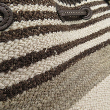 将图像加载到图库查看器中，TOD’S Drawstring Bag2WAYBag Brown/Gray Canvas Leather
