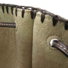 将图像加载到图库查看器中，TOD’S Drawstring Bag2WAYBag Brown/Gray Canvas Leather
