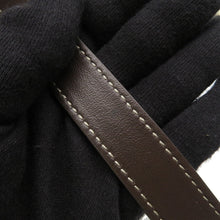 将图像加载到图库查看器中，TOD’S Drawstring Bag2WAYBag Brown/Gray Canvas Leather
