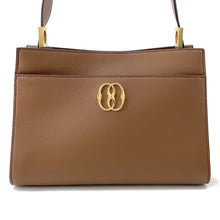 Load image into Gallery viewer, BALLY TRAPEZE SOFT Emblem One Shoulder Bag Brown6307157 Leather
