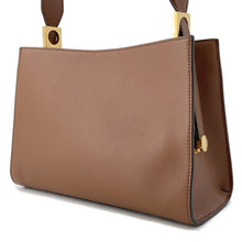将图像加载到图库查看器中，BALLY TRAPEZE SOFT Emblem One Shoulder Bag Brown6307157 Leather
