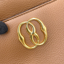 Load image into Gallery viewer, BALLY TRAPEZE SOFT Emblem One Shoulder Bag Brown6307157 Leather

