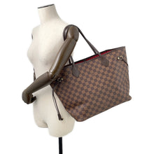 Load image into Gallery viewer, LOUIS VUITTON Neverfull CeriseN41358 Damier Ebene Canvas Size MM
