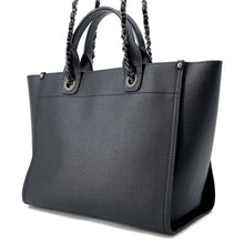将图像加载到图库查看器中，CHANEL Deauville Chain Tote Shopping Bag BlackA57069 Caviar Leather Size GM
