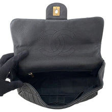 将图像加载到图库查看器中，CHANEL Top handle 2way Chain Shoulder Black Caviar Leather
