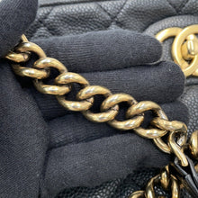 将图像加载到图库查看器中，CHANEL Top handle 2way Chain Shoulder Black Caviar Leather
