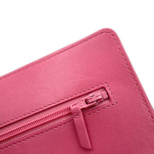 将图像加载到图库查看器中，CHANEL Double piece Chain wallet PinkA33814 Lambskin

