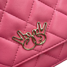 将图像加载到图库查看器中，CHANEL Double piece Chain wallet PinkA33814 Lambskin
