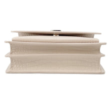 将图像加载到图库查看器中，SAINT LAURENT PARIS Sunset ChainShoulder Jasmin Flower442906 Croco embossed leather Size Medium
