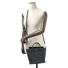 将图像加载到图库查看器中，CELINE Luggage shopper Black189243 Leather Size Nano
