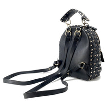 Load image into Gallery viewer, Valentino Garavani VLTN Logo Rock Studded Backpack BlackRW2B0B63XQC Leather
