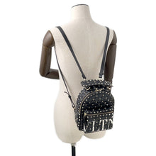 Load image into Gallery viewer, Valentino Garavani VLTN Logo Rock Studded Backpack BlackRW2B0B63XQC Leather
