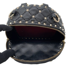 将图像加载到图库查看器中，Valentino Garavani VLTN Logo Rock Studded Backpack BlackRW2B0B63XQC Leather

