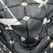 Load image into Gallery viewer, Valentino Garavani VLTN Logo Rock Studded Backpack BlackRW2B0B63XQC Leather
