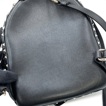 Load image into Gallery viewer, Valentino Garavani VLTN Logo Rock Studded Backpack BlackRW2B0B63XQC Leather
