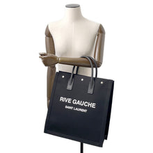 Load image into Gallery viewer, SAINT LAURENT PARIS Rive Gauche Tote Bag Black632539 Canvas
