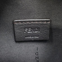 将图像加载到图库查看器中，FENDI Roll FF Jacquard 2-way Handbag Navy8BS096 Canvas Leather Size Mini
