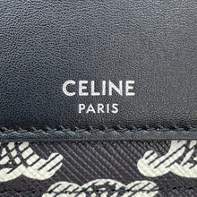 Load image into Gallery viewer, CELINE Triomphe HorizontalPouch Shoulder Bag Black/White10L272FSQ PVC Leather
