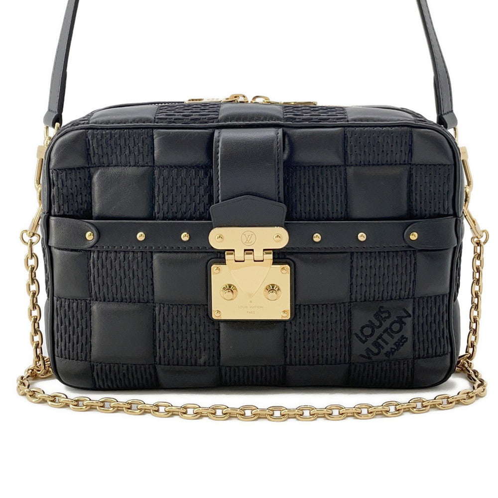 LOUIS VUITTON Troca NoirM59114 Damier Quilt Leather Size MM