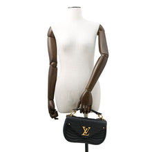 将图像加载到图库查看器中，LOUIS VUITTON New Wave ChainBag NoirM51498 Calf Leather Size MM
