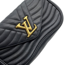 将图像加载到图库查看器中，LOUIS VUITTON New Wave ChainBag NoirM51498 Calf Leather Size MM

