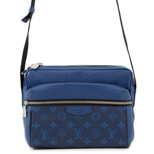 Load image into Gallery viewer, LOUIS VUITTON Outdoor Messenger Taigarama CobaltM30242 Taiga Leather・Leather Monogram Size PM
