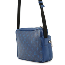 Load image into Gallery viewer, LOUIS VUITTON Outdoor Messenger Taigarama CobaltM30242 Taiga Leather・Leather Monogram Size PM
