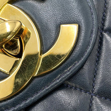 Load image into Gallery viewer, CHANEL Matelasse ChainShoulder Bag 30 NavyA04412 Lambskin Size 30
