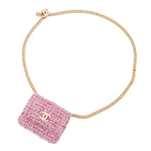 Load image into Gallery viewer, CHANEL Matelasse belt bag Pink Tweed
