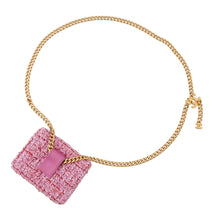 Load image into Gallery viewer, CHANEL Matelasse belt bag Pink Tweed
