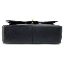 Load image into Gallery viewer, CHANEL Matelasse W Flap ChainShoulder Bag BlackA58600 Caviar Leather Size 30

